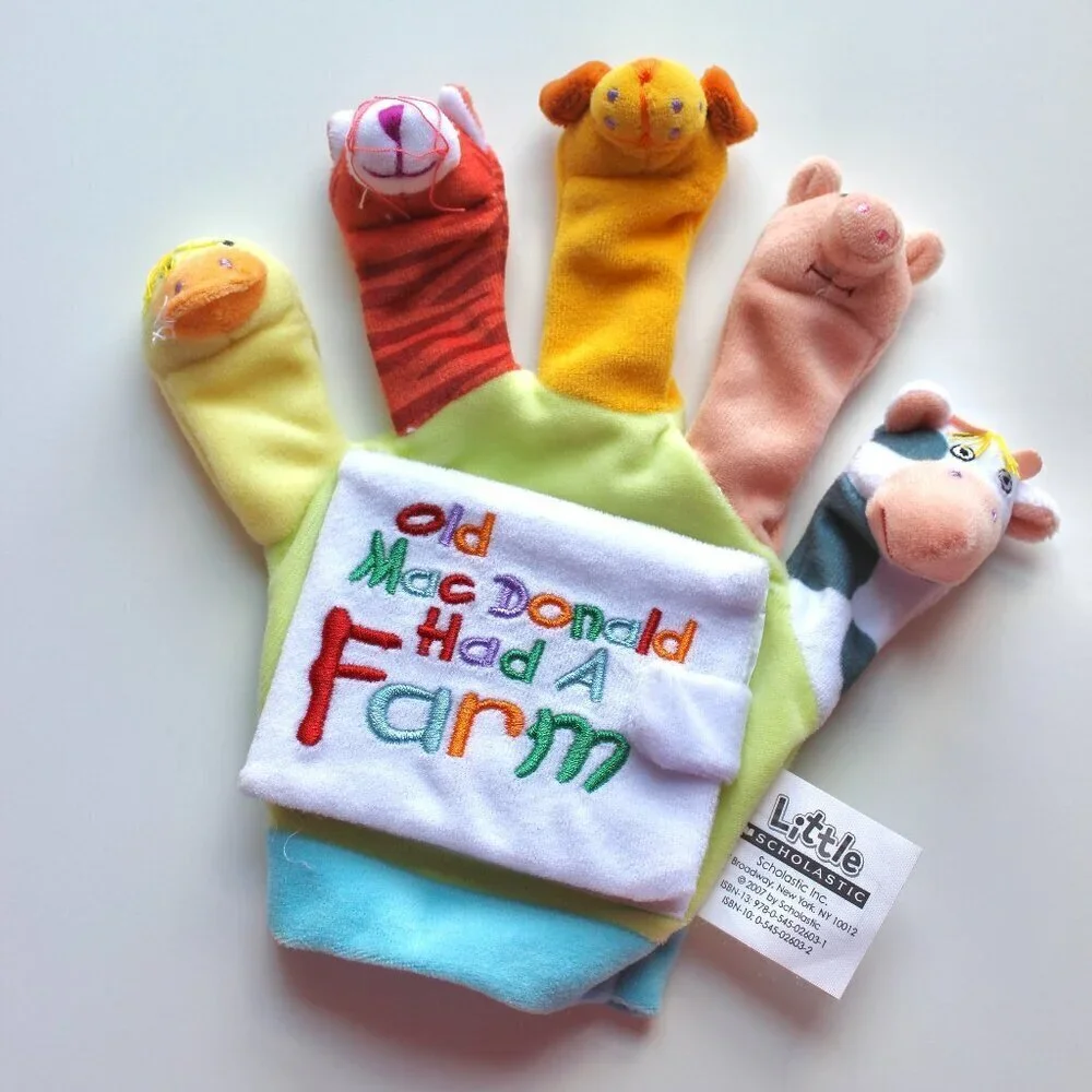 Old MacDonald Had a farm finger animal glove toy